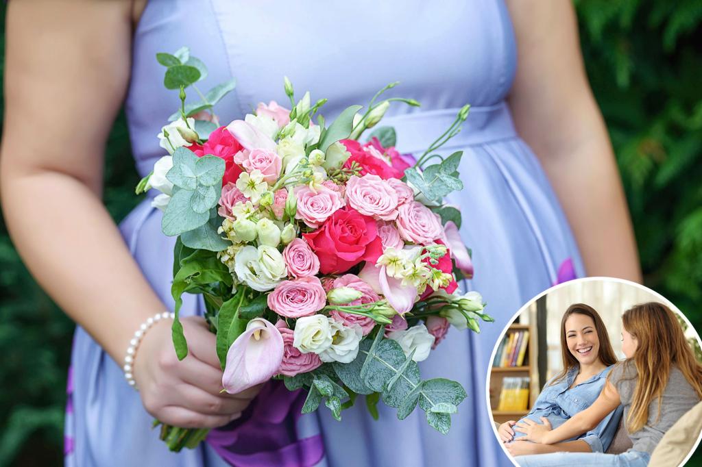 Bride slams 'hormonal' pregnant sister for asking her about wedding date